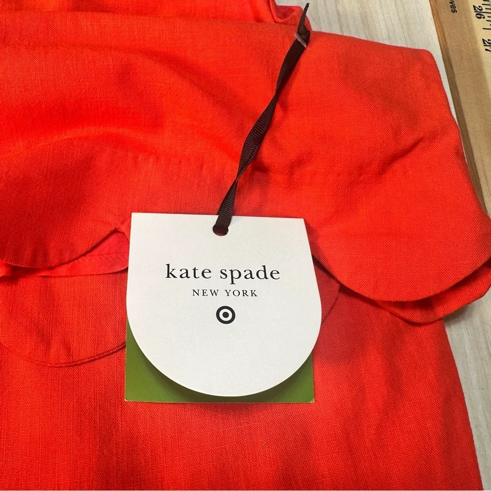 Kate Spade x Target Red Dress Sleeveless Scalloped Hem Mini Dress‎ Size XS NWT